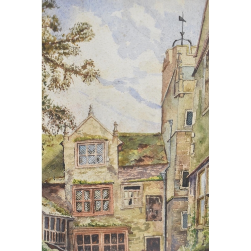 296 - A Framed Watercolour of Borwick Hall by J Walmsley 1925, 27x37cm