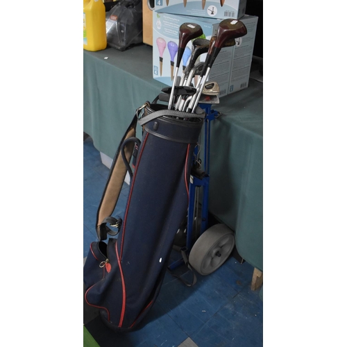 451 - A Golf Bag and Clubs