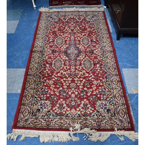 473 - A Patterned Rug, 90x180cm