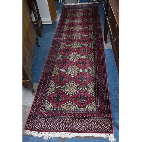 478 - A Pattern Woollen Runner, 280x80cm