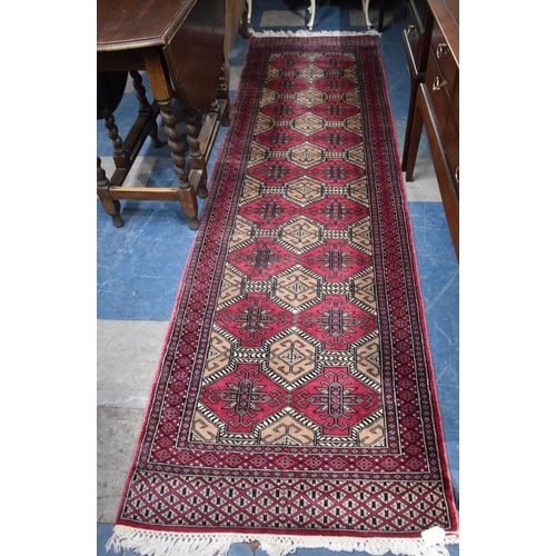 478 - A Pattern Woollen Runner, 280x80cm