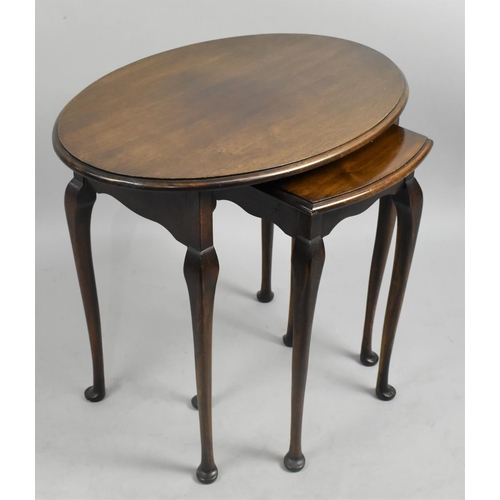 485 - Two Mahogany Occasional Tables, the Largests 58cm wide