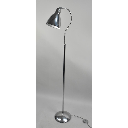 487 - A Modern Chromed Reading Lamp