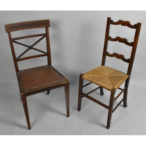 500 - Two Edwardian Side Chairs