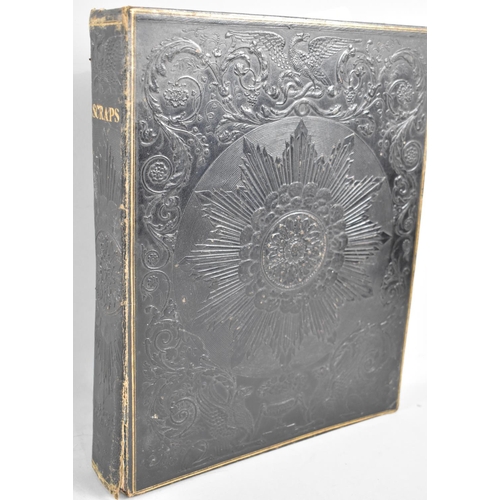 76 - A 19th Century Scrapbook Containing Greetings Cards, Rhymes and Poems, Pictures and Prints