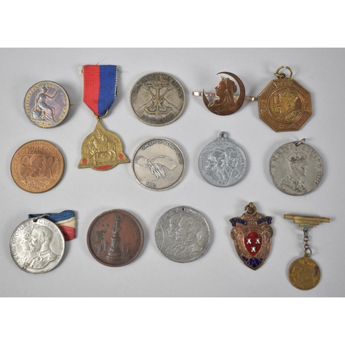 97 - A Small Collection of Coronation and Commemorative Medals and Enamelled Badge