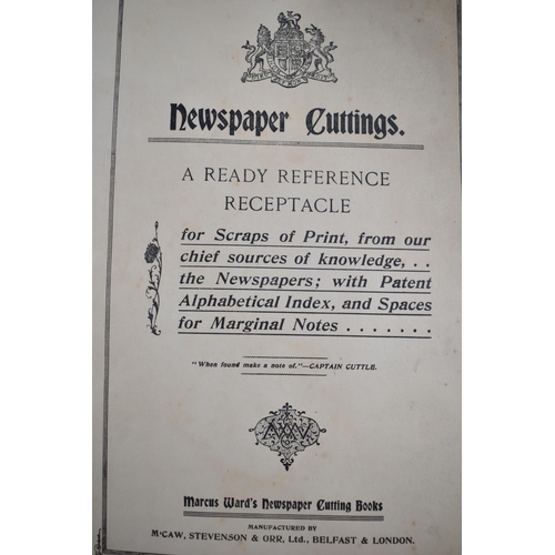 112 - A Vintage Newspaper Cuttings Book for Alderman P Collins, Mayor Walsall 1938-9 Containing Greeting C... 