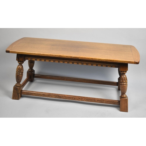 133 - A Mid 20th Century Oak Rectangular Coffee Table, 104cm Wide