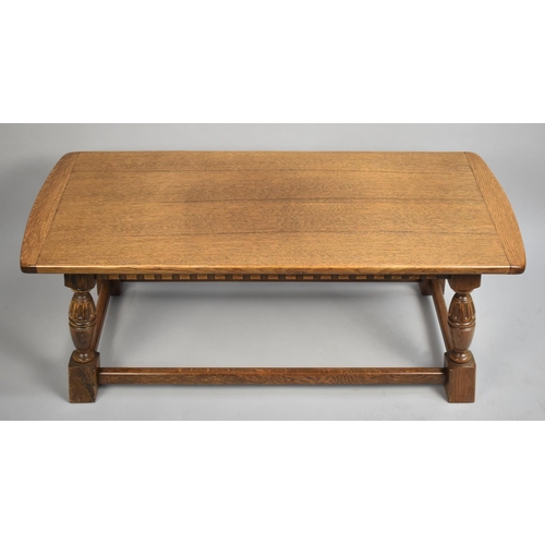 133 - A Mid 20th Century Oak Rectangular Coffee Table, 104cm Wide