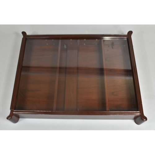 218 - A Chinese Glazed Wall Hanging Two Shelf Display, 51cm wide and 65cm high