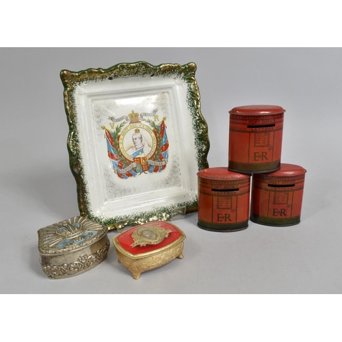 261 - A Small Collection of British Coronation wares to Comprise Victorian Diamond Jubilee Dish, Queen Eli... 