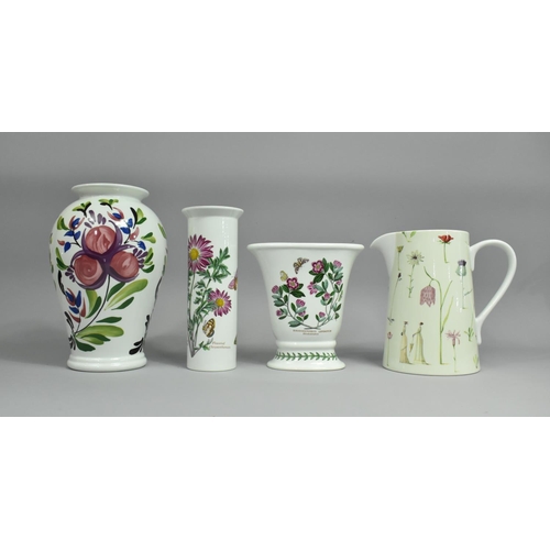 277 - Four Pieces of Various Botanic Garden to comprise Three Vases and a Jug