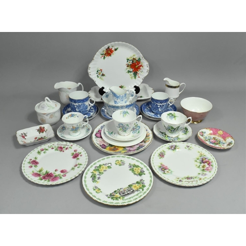 281 - A Collection of Various Royal Albert China to Comprise Plates, Teacups and Saucers, Tray, Jug Etc