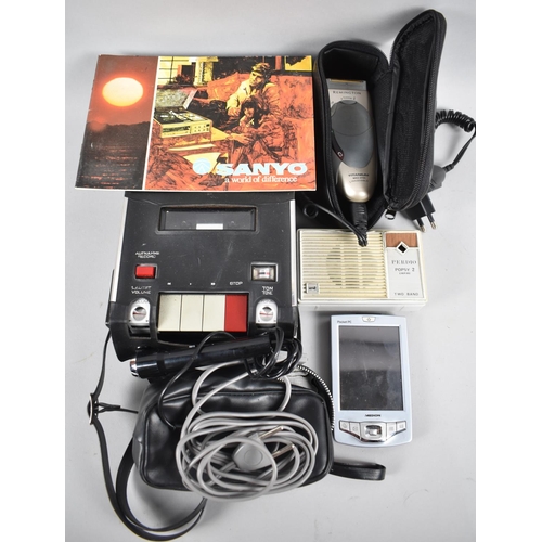 111 - A Collection of Vintage Electronics to Include Semcore Cassette Recorder, Perdio Vintage Radio, Medi... 