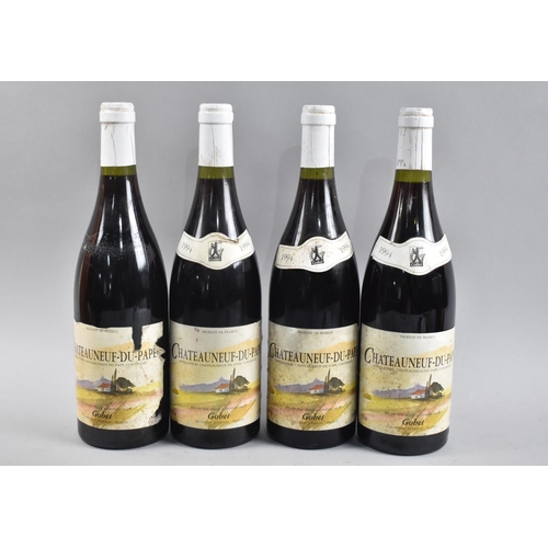 151 - Four Bottles 1994 Chateauneuf Du Pape