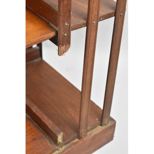 27 - A Late 19th/Early 20th Century Mahogany Revolving Bookcase in need of Some Restoration and Repair, 4... 