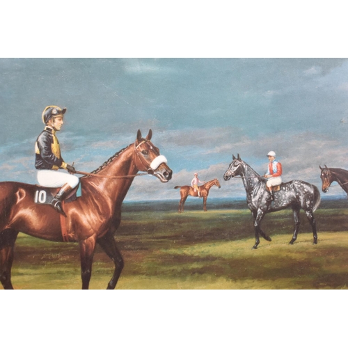 301 - A Framed Horse Racing Print, Immortals of the Turf After Leesa Sandys-Lumsdaine Signed by the Artist... 