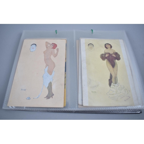 34 - A Collection of Art Nouveau and Art Deco Postcards to include Seven Raphael Kirchner, Also Leo Fonta... 