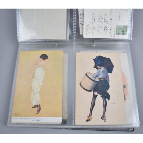 34 - A Collection of Art Nouveau and Art Deco Postcards to include Seven Raphael Kirchner, Also Leo Fonta... 