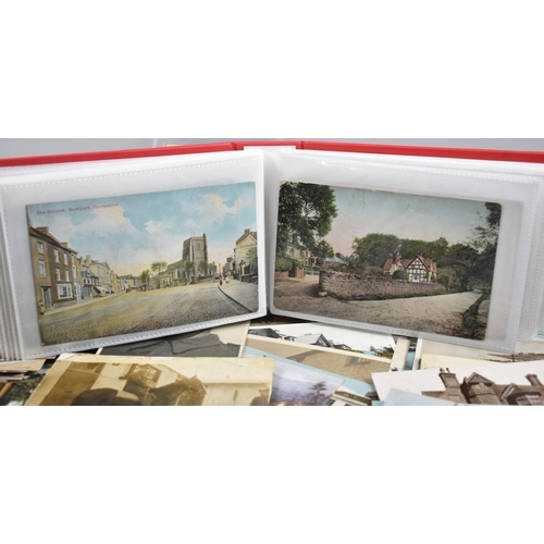 43 - A Small Album of Local Postcards to include Stafford, Newport, Lilleshall Etc together with Large Qu... 