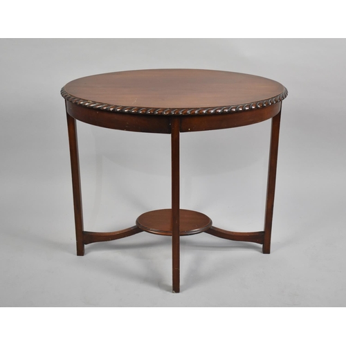 453 - A Cut Down Edwardian Oval Topped Occasional Table, 62cm wide