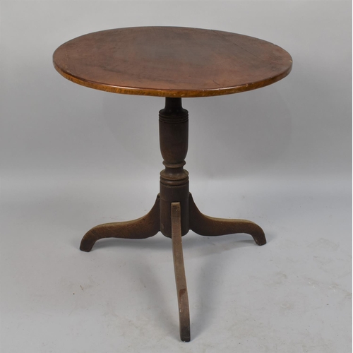 508 - A 19th Century Snaptop Tripod Table, 56cm Diameter