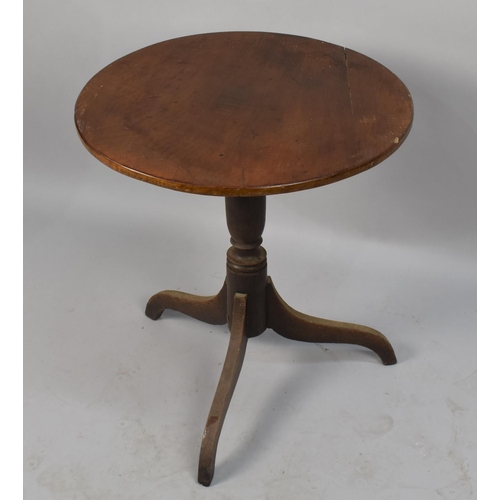 508 - A 19th Century Snaptop Tripod Table, 56cm Diameter