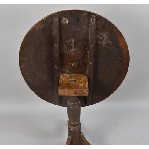 508 - A 19th Century Snaptop Tripod Table, 56cm Diameter