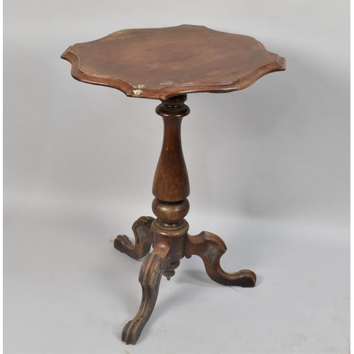 509 - A Late 19th Century Tripod Table with Shaped Top, 56cm wide