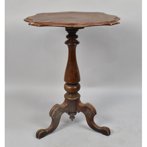 509 - A Late 19th Century Tripod Table with Shaped Top, 56cm wide