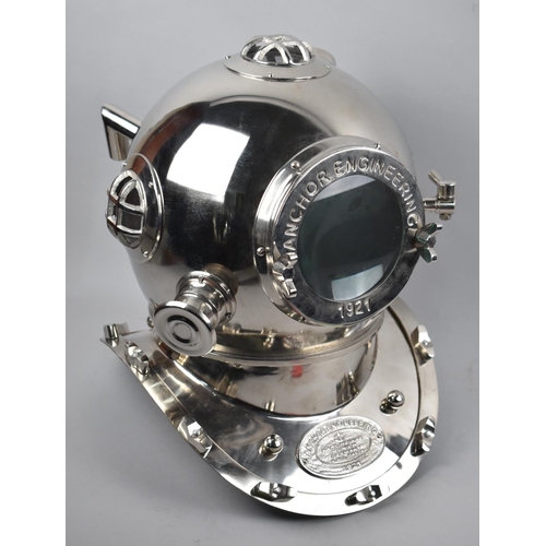 79 - A Reproduction Full Size Model of A Diver's Helmet, 44cms high
