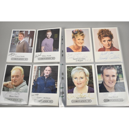 90 - A Large Collection of Publicity Photograph's for The Coronation Street Cast Members, Many Autographe... 