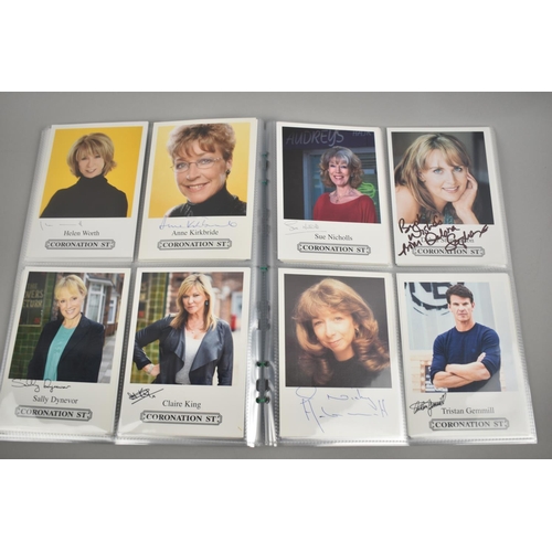 90 - A Large Collection of Publicity Photograph's for The Coronation Street Cast Members, Many Autographe... 