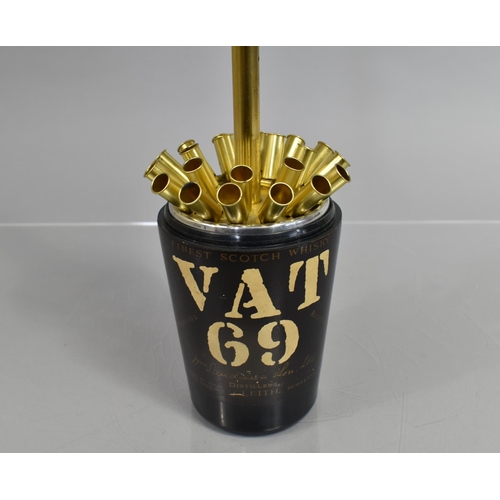 52 - A Mid/Late 20th Century Novelty Advertising Cigarette Dispenser in the Form of a Bottle of VAT 69 Sc... 