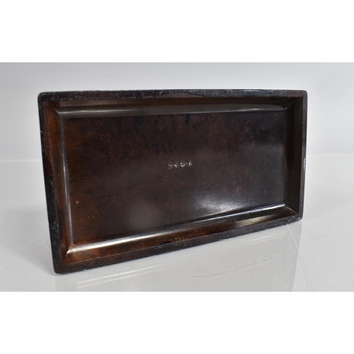 51 - An Art Deco Bakelite Cigarette Box of Sarcophagus form with Angular Deco Moulded Design, No 946-A to... 