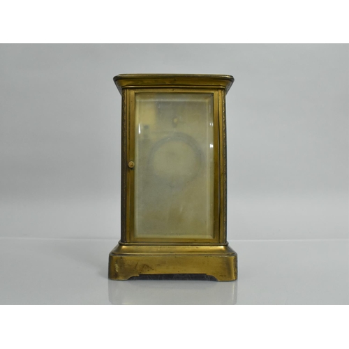 110 - A 19th Century French Ormolu Cased Mantel Clock with Painted Porcelain Panels (One Missing) Japy Fre... 