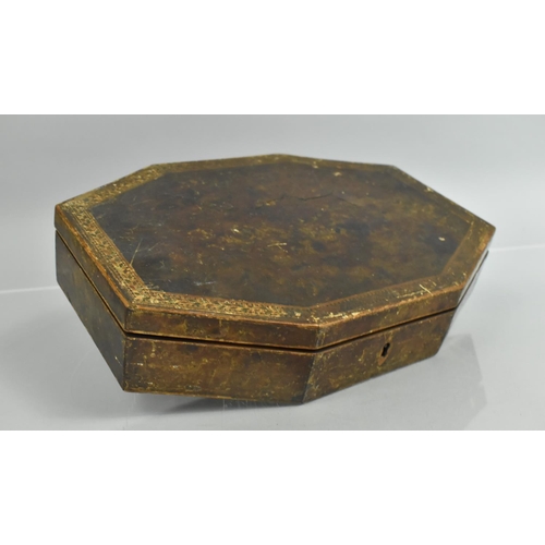 7 - A Mid 19th Century Fitted Burr Walnut Collectors or Curio Box with Inlaid Crossbanded Lid to Fitted ... 