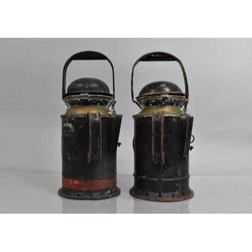 37 - Two British Railways Western Region Lamps, The One with Makers Oval Plaque for G Polkey, Some Condit... 