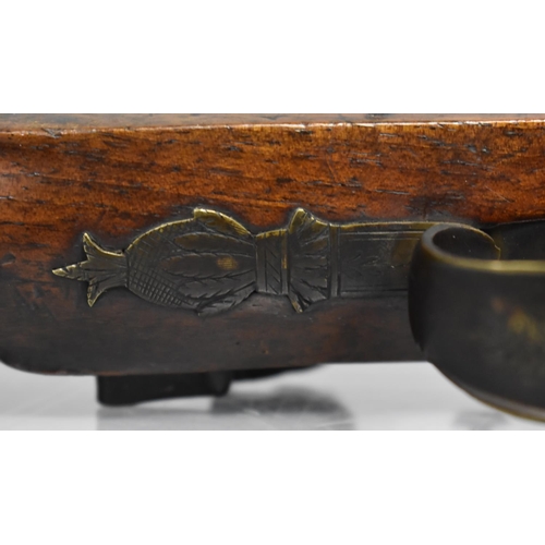 86 - J Barton, Lock and Watchmakers, No 18 Coleshill St. A Flintlock Pistol with Octagonal Barrel Fitted ... 