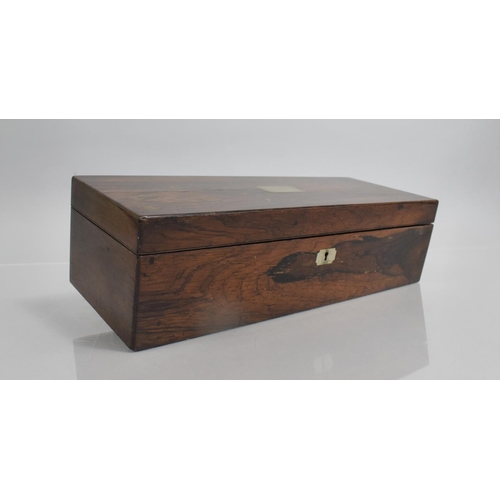 22 - A 19th Century Rosewood Box Containing Drawing Instruments by WH Harling, 40 Hatton Court, London. T... 