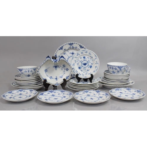 474 - A Collection of Royal Copenhagen Porcelain Dinner and Teawares together with Six B and G Danish  Sid... 