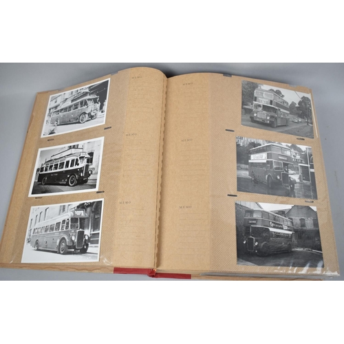 126 - A Large Album Containing Approx 300 monochrome Photographs and Postcards Relating to Buses and Coach... 