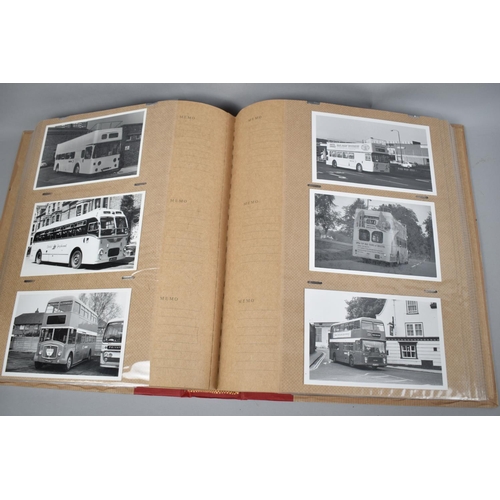 126 - A Large Album Containing Approx 300 monochrome Photographs and Postcards Relating to Buses and Coach... 