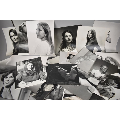 176 - A Large Collection of Vintage Monochrome Photographic Prints of Girls, Circa 1970s