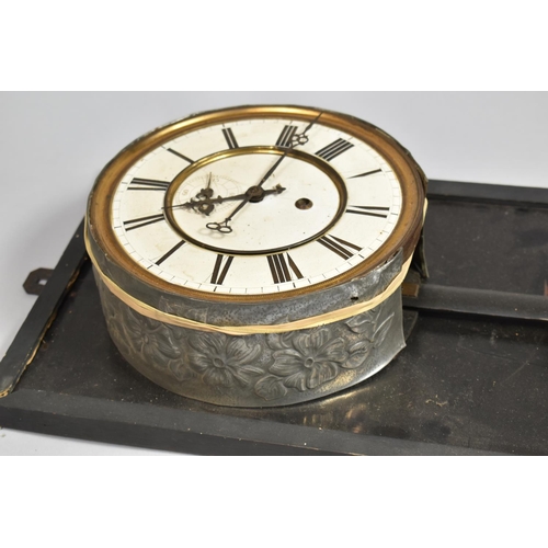 187 - A 19th Century Wall Hanging Clock for Complete Restoration with Single Weight