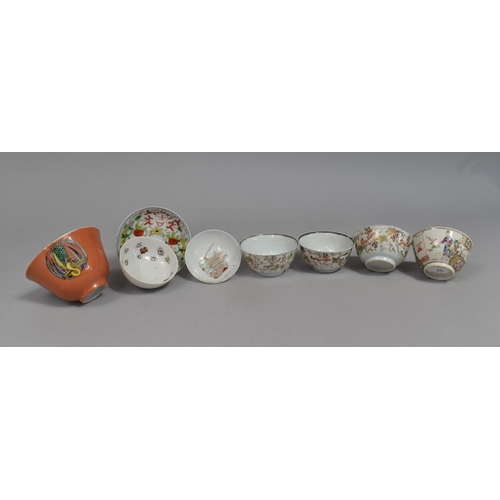 246 - A Collection of Oriental Porcelain to Comprise Tea Bowls, Dish etc (Condition Issues)