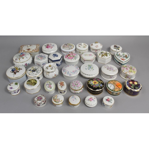 306 - A Large Collection of Various China Lidded Pots to include Examples by Coalport, Wedgwood, Royal Dou... 