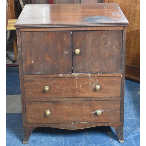 541 - A 19th Century Mahogany Box Commode, 63cms Wide