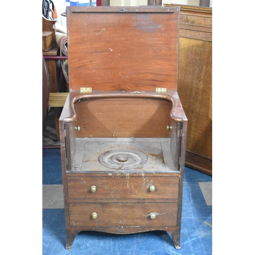 541 - A 19th Century Mahogany Box Commode, 63cms Wide