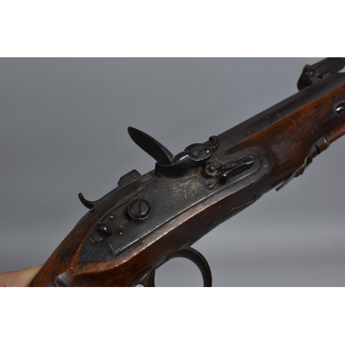 86 - J Barton, Lock and Watchmakers, No 18 Coleshill St. A Flintlock Pistol with Octagonal Barrel Fitted ... 